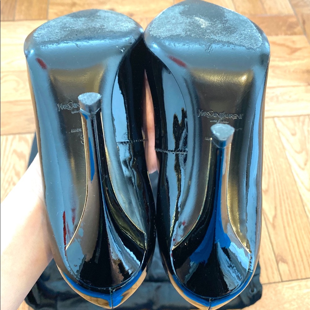❌SOLD❌ SAINT LAURENT calfskin Clara patent pumps - Picture 11 of 12